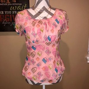 Carol Little Silk Lined Top